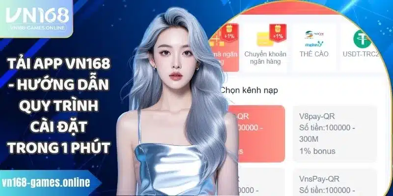 Tải App VN168 - Hướng Dẫn Quy Trình Cài Đặt Trong 1 Phút