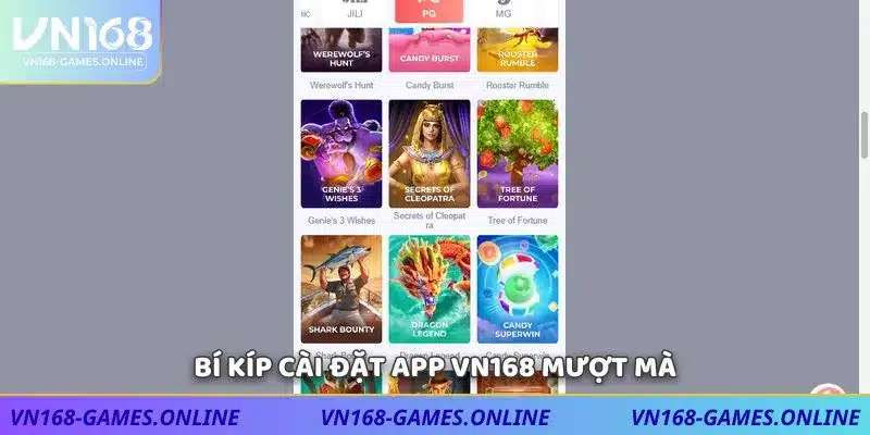 Bí kíp cài đặt app VN168 mượt mà