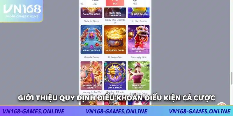 Giới thiệu quy định điều khoản điều kiện cá cược