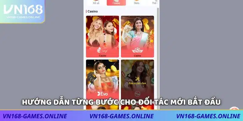 Hướng dẫn từng bước cho đối tác mới bắt đầu