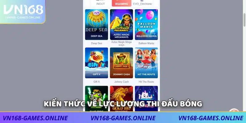 Kiến thức về lực lượng thi đấu bóng