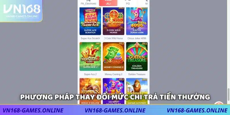 Phương pháp thay đổi mức chi trả tiền thưởng