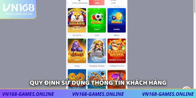 Quy định sử dụng thông tin khách hàng