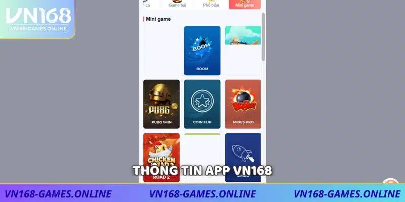 Thông tin app VN168